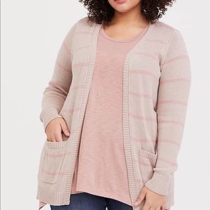 Torrid striped cardigan